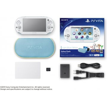 PlayStation Vita New Slim Model Value Pack (Light Blue White)