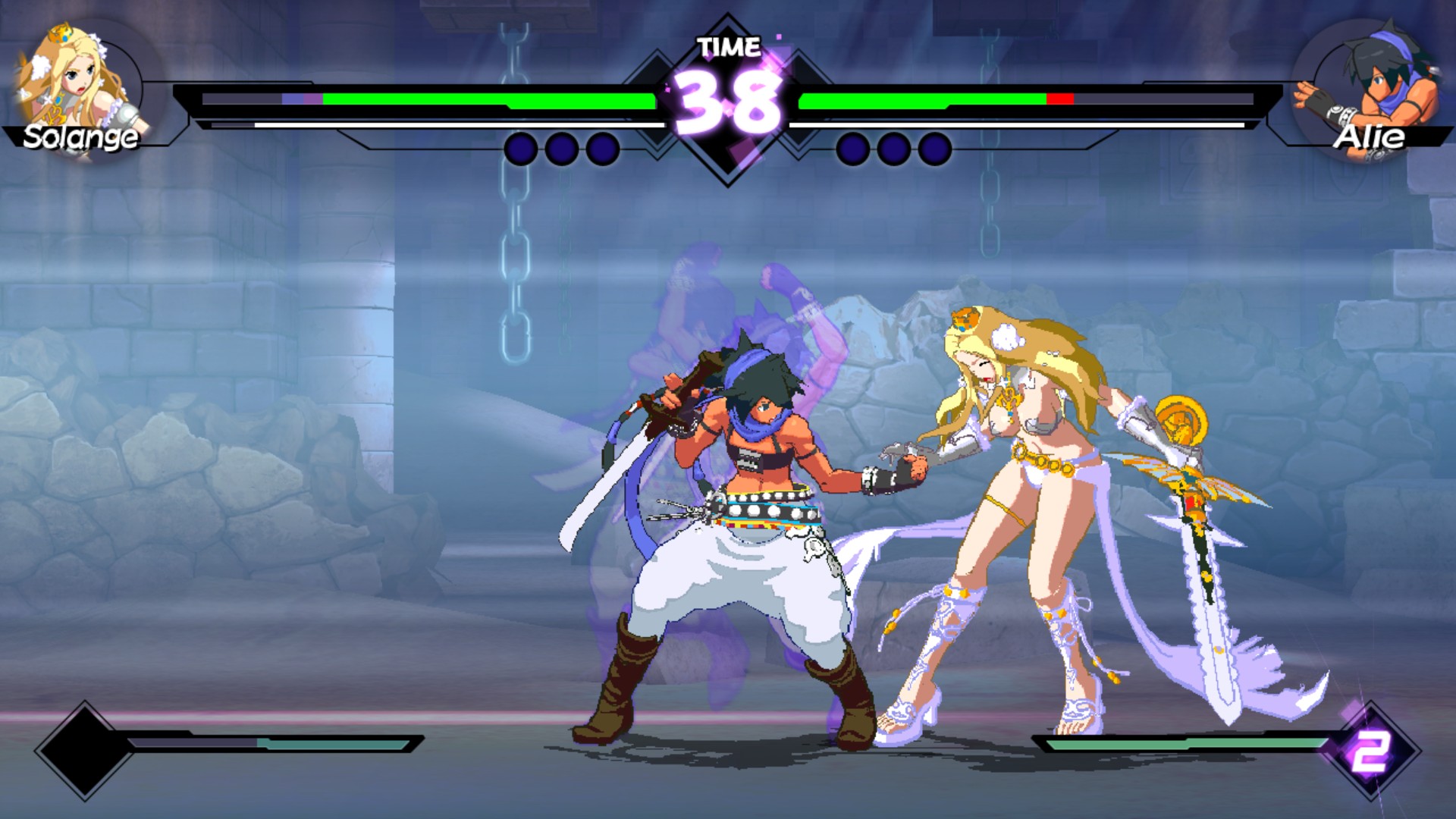 Blade Strangers is a independent, crossover, hardcore, old-school fighting game...