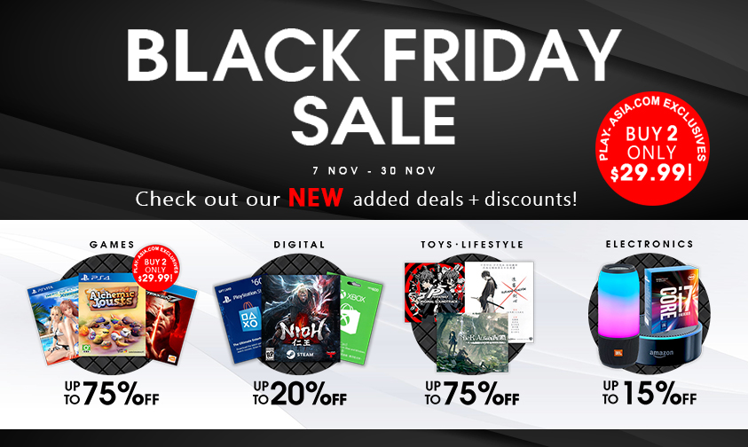 BLACK FRIDAY - NEW Sale Discounts & Deals added! - Playasia Blog