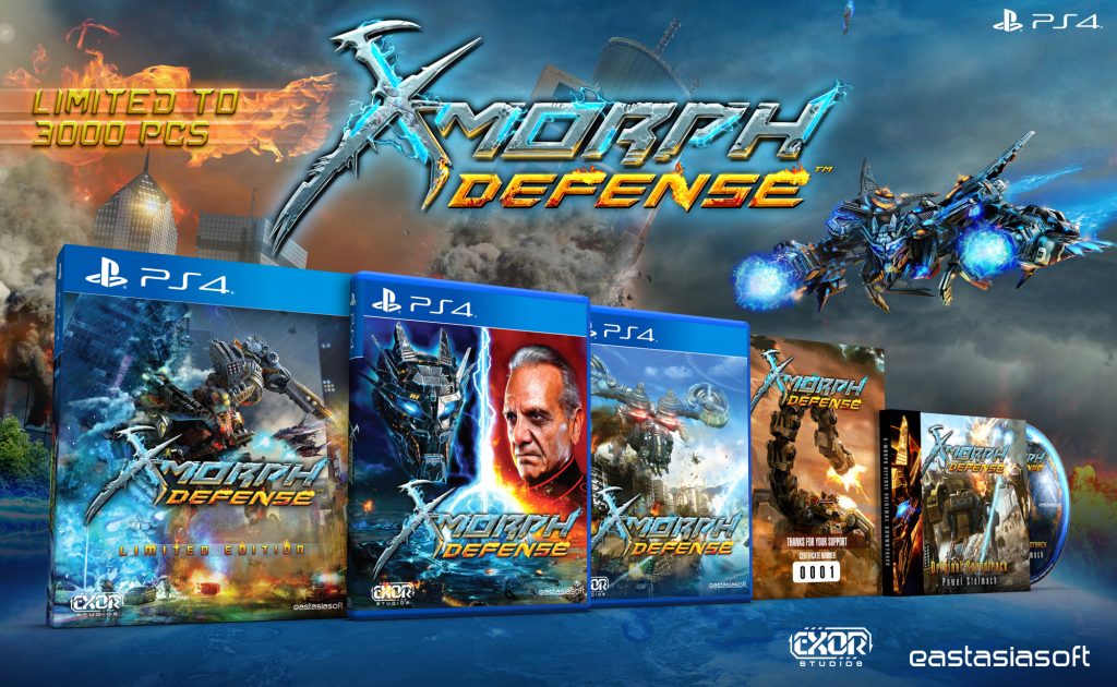 X-MORPH DEFENSE Limited to 3000 physical copies on PS4!