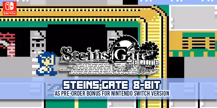 Steins;Gate Elite, Steins;Gate, PS4, PS Vita, Switch, Japan, gameplay, features, release date, price, trailer, screenshots, update, Steins;Gate 8-bit, シュタインズ・ゲート エリート