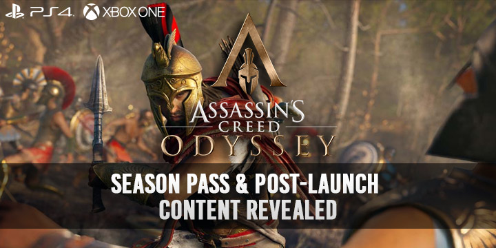 Assassin's Creed Odyssey, PlayStation 4, Xbox One, US, North America, Europe, Australia, Japan, release date, gameplay, trailer, price, features, Season Pass and Post Launch Trailer, Season Pass, Post-Launch Content, new trailer, update