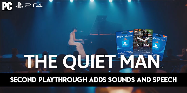 The Quiet Man, PlayStation 4, Steam, release date, gameplay, price, digital, PSN cards, Steam cards, Square Enix, trailer, update, game, second playthrough update, free update