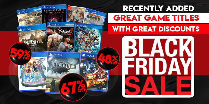 Black Friday Sale, discount, sale, Playasia, PlayStation 4, PlayStation Vita, Nintendo Switch