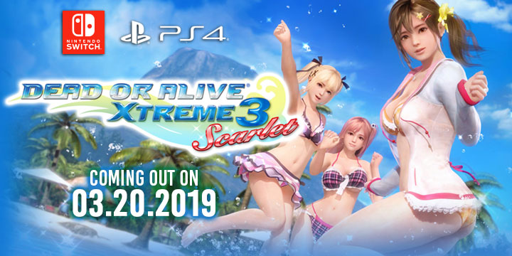 Dead or Alive Xtreme 3: Scarlet, Dead or Alive, release date, gameplay, features, price, Nintendo Switch, PS4, PlayStation 4, Koei Tecmo, official website, characters, first details