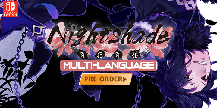 Nightshade, Multi-Language, Nintendo Switch, Asia, D3 Publisher, otome, game, Hyakka Hyakurou: Sengoku Ninpoujou