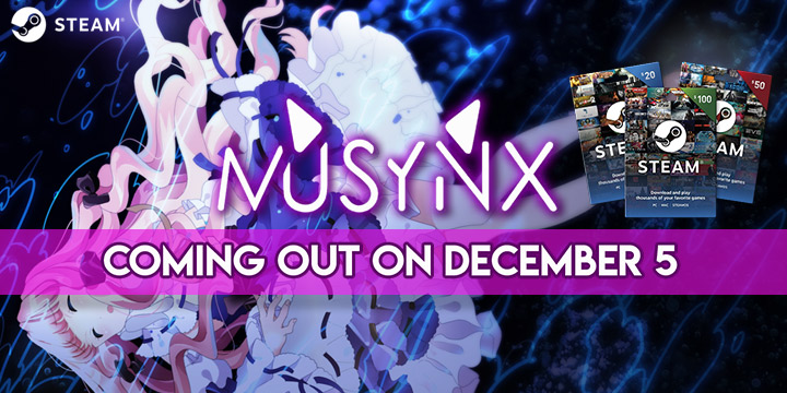 Musynx, Steam, PC, announced, release date, gameplay, features, Steam digital gift cards, digital, game, PM Studios