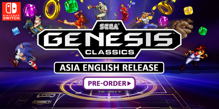 SEGA Genesis Classics (English), SEGA Genesis Classics, SEGA, Nintendo Switch, Switch, trailer, features, screenshots, release date, price, game, Asia, pre-order, gameplay, English release
