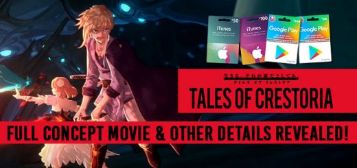 Tales of Crestoria, smartphones, android, iOS, West, release date, gameplay, features, announced, English Version, Bandai Namco, update, system details, full concept movie, characters