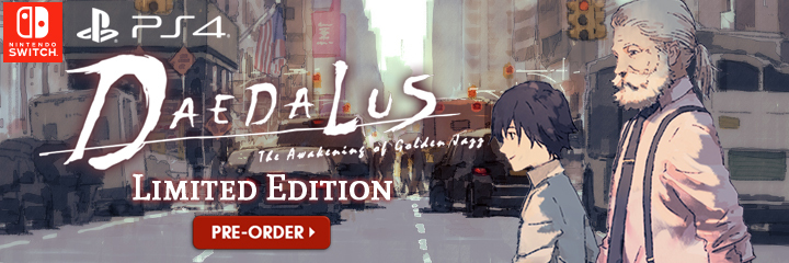 Daedalus: The Awakening of Golden Jazz, English, Asia, H2 Interactive, pre-order, price, release date, multi-language, news, update, PS4, PlayStation 4, Nintendo Switch, Switch, Limited Edition