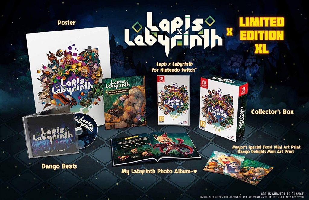 Lapis x Labyrinth, Lapis x Labyrinth [Limited Edition], Lapis x Labyrinth [Limited Edition XL], NIS America, US, Europe, Australia, PlayStation 4, Nintendo Switch