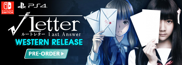 Root Letter: Last Answer, PQube, Western localization, localization, PlayStation 4, Nintendo Switch, US, √Letter Last Answer