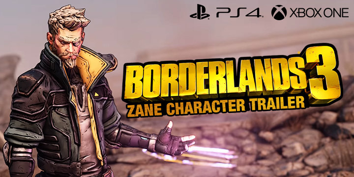 Borderlands 3, Borderlands, PS4, XONE, PlayStation 4, Xbox One, US, Europe, Australia, Japan, Asia, Chinese Subs, 2K Games, update, Zane, character trailer