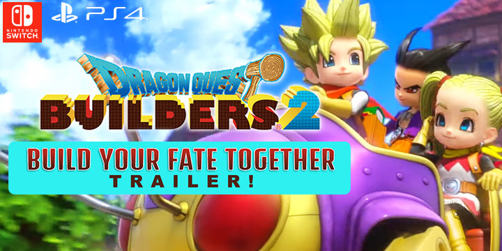 Square Enix, Dragon Quest Builders, Dragon Quest Builders 2, PS4, Switch, PlayStation 4, Nintendo Switch, US, Europe, update, multi-player