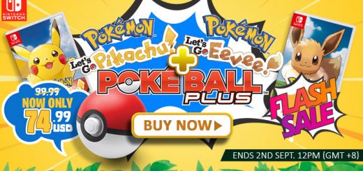 Pokemon: Let's Go, Pokemon: Let's Go Pikachu, Pokemon: Let's Go Pikachu Eevee, Nintendo Switch, Switch, Flash Sale, Sale, features, Pokemon, Pokemon Let's Go