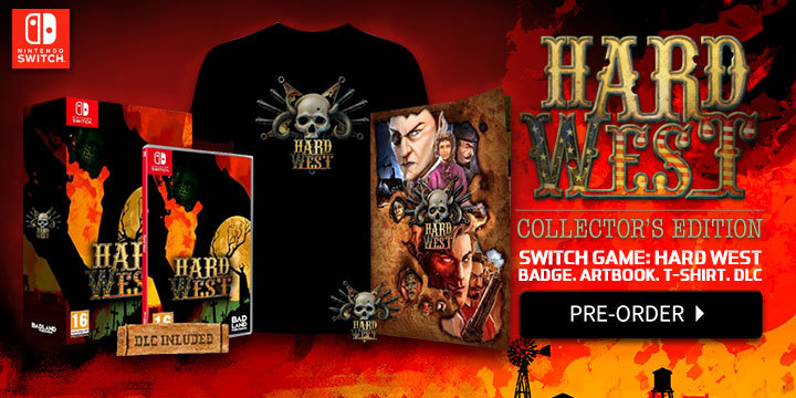 Hard West, Collector's Edition, Limited Edition, Switch, Nintendo Switch, Europe, BadLand Games, Pre-order