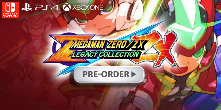 Mega Man Zero / ZX Legacy Collection, Mega Man, Rock Man, Capcom, PS4, XONE, Switch, PlayStation 4, Xbox One, Nintendo Switch, Pre-order, US