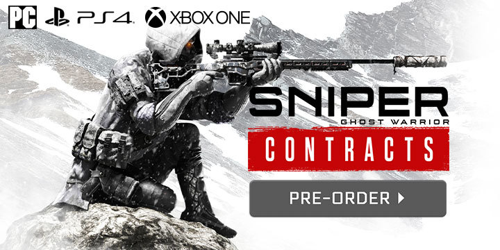 Sniper: Ghost Warrior - Contracts, PS4, XONE, PC, PlayStation 4, Xbox One, Windows, US Europe, Australia, Pre-order, City Interactive