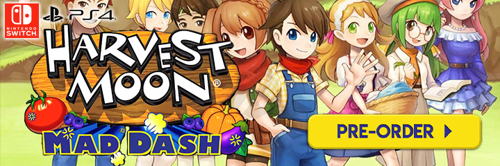 harvest moon, harvest moon: mad dash, ps4, playstation 4, switch, nintendo switch,us, north america, europe,au, asia, release date, EU, gameplay, features, price, pre-order,natsume inc