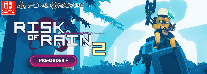 risk of rain 2, risk of rain, xone, xbox one ,ps4, playstation 4 ,nintendo switch, switch, eu, europe, us, north america, release date, gameplay, features, price, pre-order, hopoo games, gearbox publishing