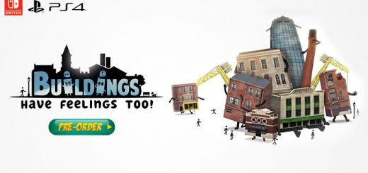 buildings have feelings too!, ps4, playstation 4, switch, nintendo switch, us, north america, europe release date, gameplay, features, price, pre-order now, merge games, blackstaff games