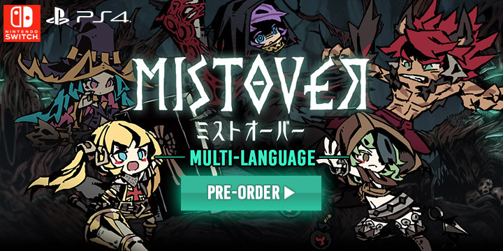 Mistover, Multi-language, PS4, PlayStation 4, Nintendo Switch, Switch, Japan, Arc System Works, Pre-order, ミストオーバー