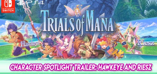 Trials of Mana,PS4, Playstation 4, switch, nintendo switch, north america, Europe, Australia, Japan, release date, gameplay, character spotlight trailer 3, Hawkeye and Riesz