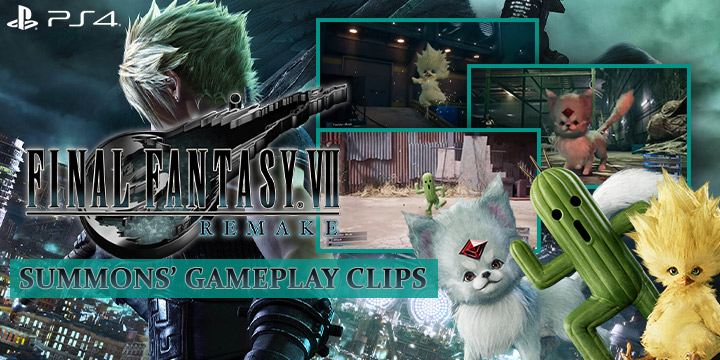FF7, Final Fantasy 7 Remake, FF 7 Remake, Final Fantasy, Final Fantasy VII Remake, Square Enix, PS4, PlayStation 4, release date, gameplay, features, price, pre-order, Japan, Europe, US, North America, Australia, news, update, new trailer, gameplay clips, summons gameplay clips, chocobo chick, carbuncle, cactuar