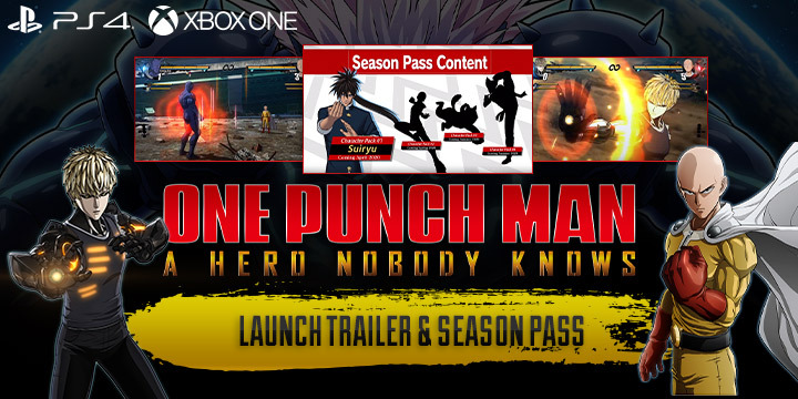 One Punch Man: A Hero Nobody Knows, Bandai Namco, Spike Chunsoft, US, North America, Europe, Australia, Japan, Release date, Gameplay, features, price, pre-order, ps4, playstation 4, xone, xbox one, release date, one punch man game, launch trailer, season pass, DLC, news, update