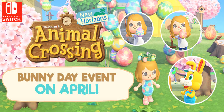 Animal Crossing, Animal Crossing: New Horizons, US, North America, Europe, Japan, gameplay, features, price, buy now, Nintendo, trailer, news, update, Switch, Nintendo Switch, Bunny Day, Easter event, Earth Day, April update