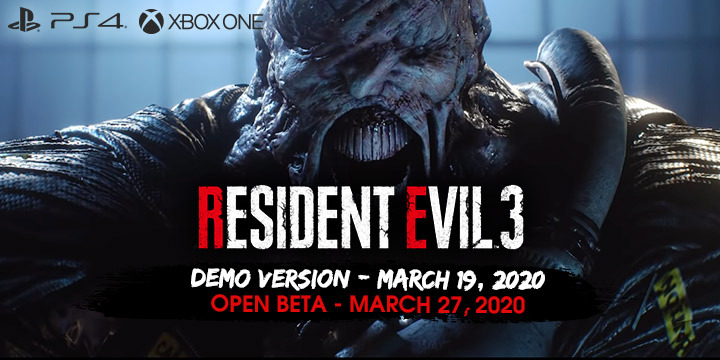 Resident Evil 3, Resident Evil 3 Remake, Resident Evil, BioHazard RE:3, Capcom, Biohazard Resistance 3, Pre-order, Japan, US, Europe, PS4, PlayStation 4, Xbox One, XONE, demo , open beta, demo version, demo trailer