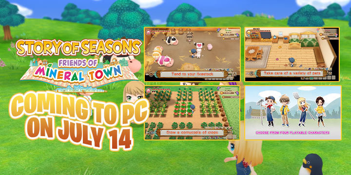 STORY OF SEASONS: Friends of Mineral Town, Harvest Moon: Friends of Mineral Town Remake, Harvest Moon, Harvest Moon: Friends of Mineral Town, Nintendo Switch, Switch, Marvelous, gameplay, features, release date, price, trailer, screenshots, Western release, update, Europe, Japan, PC