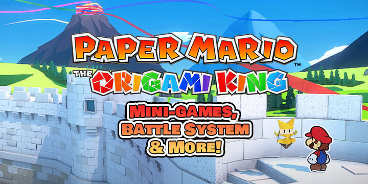 Paper Mario: The Origami King, Paper Mario, Nintendo, Nintendo Switch, release date, gameplay, price, pre-order, Paper Mario The Origami King, trailer, new trailer, news, update, mini games
