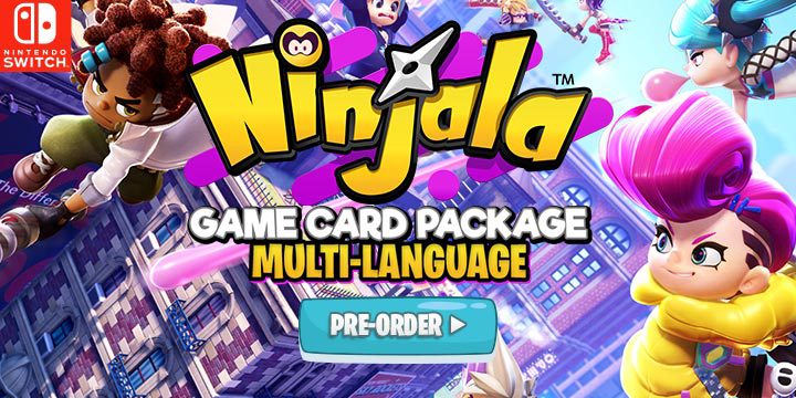 Ninjala Game Card Package, GungHo, Nintendo, Nintendo Switch, Japan, pre-order, release date, price, trailer, feature, Multi-language, english