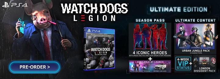 Watch Dogs Legion, Watch Dogs, Ubisoft, PS4, XONE, PlayStation 4, Xbox One, US, Europe, Australia, Japan, Pre-order, Screenshots, Trailer, Pre-order now, Gold Edition Steelbook, Standard Edition, Release Date