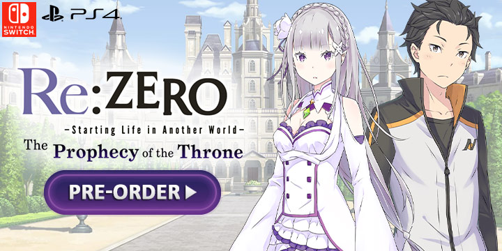 Re:ZERO - Starting Life in Another World: The Prophecy of the Throne, Nintendo Switch, Switch, PS4, PlayStation 4, features, price, pre-order, Europe, Numskull Games, Spike Chunsoft, Re: Zero - The Prophecy of The Throne, Re: Zero, Re:ZERO - Starting Life in Another World