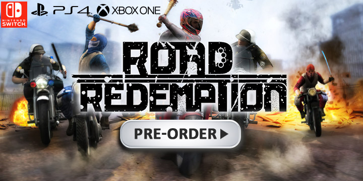 Road Redemption, EQ Games, Pixel Dash Studios, Switch, Nintendo Switch, PS4, PlayStation4, Xbox One, Europe, North America, Price, Pre-order, Features, Screenshots, Physical Release, Retail Versions