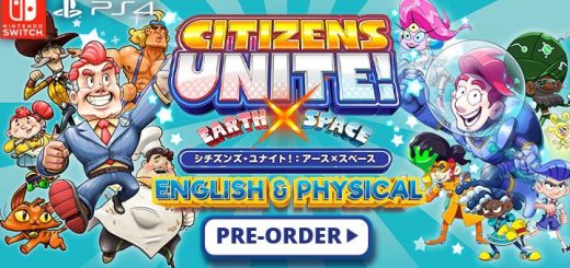 Citizens Unite!: Earth x Space, Citizens Unite!, PS4, Switch, PlayStation 4, Nintendo Switch, release date, Japan, physical, English release, trailer, Citizens Unite Earth x Space, Citizens of Earth, Citizens of Space
