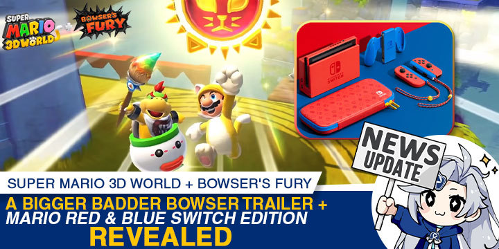 Super Mario 3D World, Bowser's Fury, Super Mario 3D World + Bowser's Fury, Nintendo Switch, Switch, Japan, US, Europe, gameplay, features, release date, price, trailer, screenshots, Nintendo, Mario, Super Mario, update, Mario Red & Blue Edition
