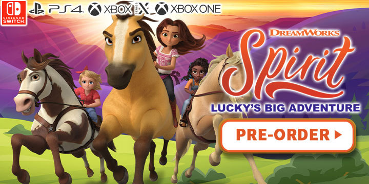 DreamWorks Spirit Lucky's Big Adventure, Spirit Luckys Big Adventure, Spirit, release date, gameplay, features, price, PS4, PlayStation 4, Nintendo Switch, Switch, Xbox One, Xbox Series X, trailer, DreamWorks Animation, Outright Games, Bandai Namco Entertainment