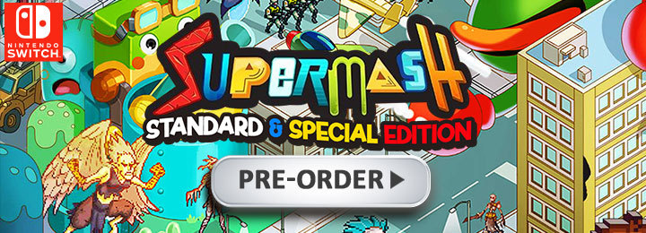 SuperMash, Super Mash, Digital Continue, Cosen, physical, Nintendo Switch, Special Edition, Regular Edition, release date, price, pre-order, features, pre-order, Japan, English