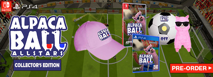 Alpaca Ball: Allstars, Nintendo Switch, release date, gameplay, features, trailer, Switch, Europe, English, multi-language, Alpaca Ball Allstars, Badland Publishing, Salt Castle Studio, PS4, PlayStation 4, Physical Edition, Collector’s Edition