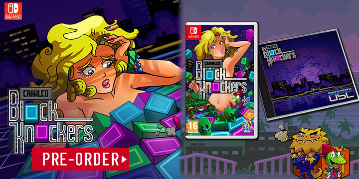 Crawlco Block Knockers, Funbox Media, Nintendo Switch, pre-order, release date, Europe, features, trailer, screenshots, puzzle game, official soundtrack, OST