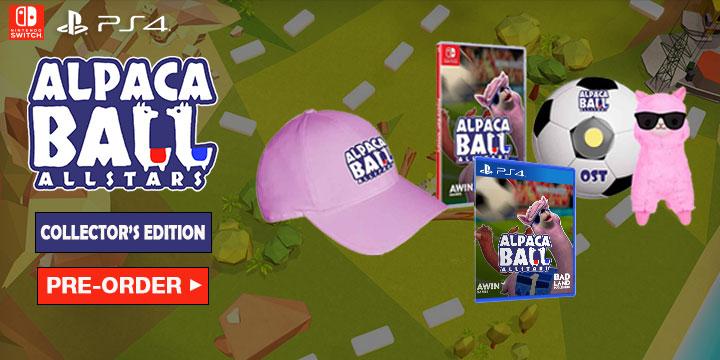 Alpaca Ball: Allstars, Nintendo Switch, release date, gameplay, features, trailer, Switch, Europe, English, multi-language, Alpaca Ball Allstars, Badland Publishing, Salt Castle Studio, PS4, PlayStation 4, Physical Edition, Collector’s Edition