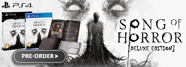 Song of Horror, PS4, UE, Europe, PlayStation 4, Meridiem Games, gameplay, fonctionnalités, date de sortie, prix, bande-annonce, captures d'écran, Song of Horror Deluxe Edition, version physique