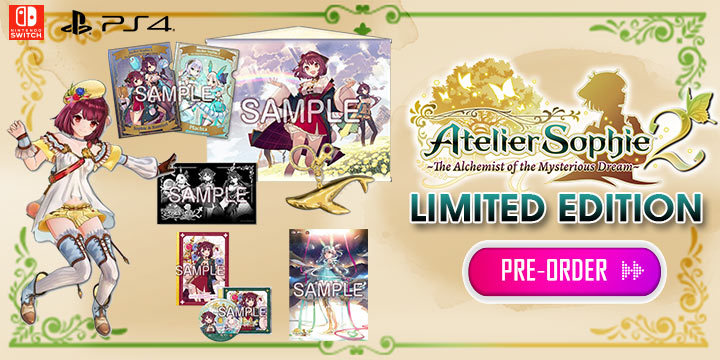 Atelier Sophie 2: The Alchemist of the Mysterious Dream, Atelier Sophie, RPG, PS4, PlayStation 4, switch, nintendo switch, release date, trailer, screenshots, pre-order now, Japan, US, EU, ASIA