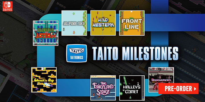 Taito Milestones, Taito, Nintendo Switch, Switch, Japan, release date, price, trailer, screenshots