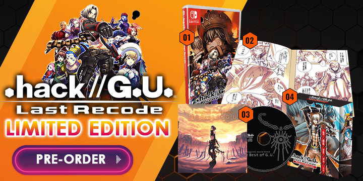 .hack//G.U. Last Recode, Action RPG, Switch, Nintendo Switch, release date, trailer, screenshots, pre-order now, Physical Release, Asia, Japan