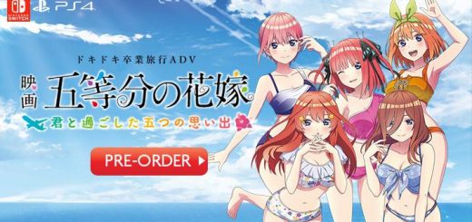 The Quintessential Quintuplets the Movie: Five Memories of My Time with You,The Quintessential Quintuplets the Movie, Visual Novel, Nintendo, Switch, Nintendo Switch, playstation 4, playstation, ps4, English, release date, trailer, screenshots, pre-order now, Japan