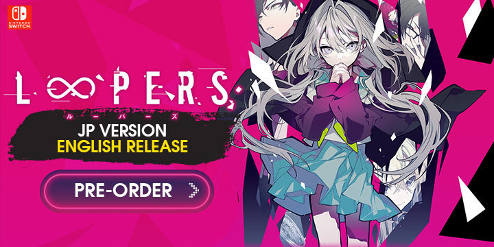 LOOPERS, Visual Novel, Nintendo Switch, Switch, release date, trailer, screenshots, pre-order now, Japan, English
